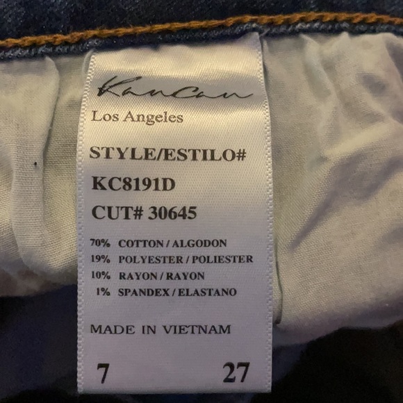 KanCan Leopard patch jean, size 7/27 - Picture 3 of 3